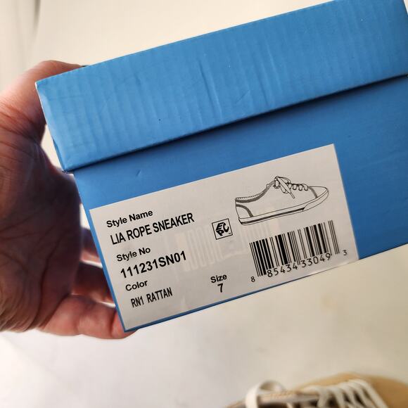 Jack Rogers Lia Rope Sneakers Rattan 7B NEW - Picture 8 of 8